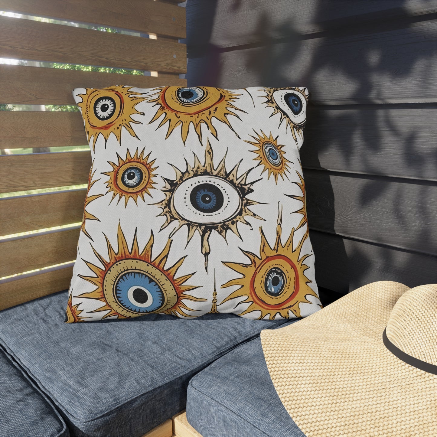 Ethereal Eyeful. Outdoor Pillows