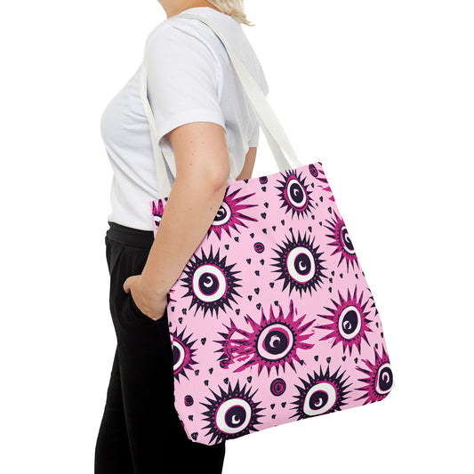 Evil Pink Eye. Tote Bag for Everyday Use