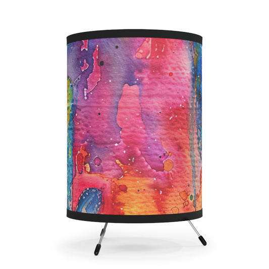 Prismatic Hamsa-. Modern Tripod Lamp