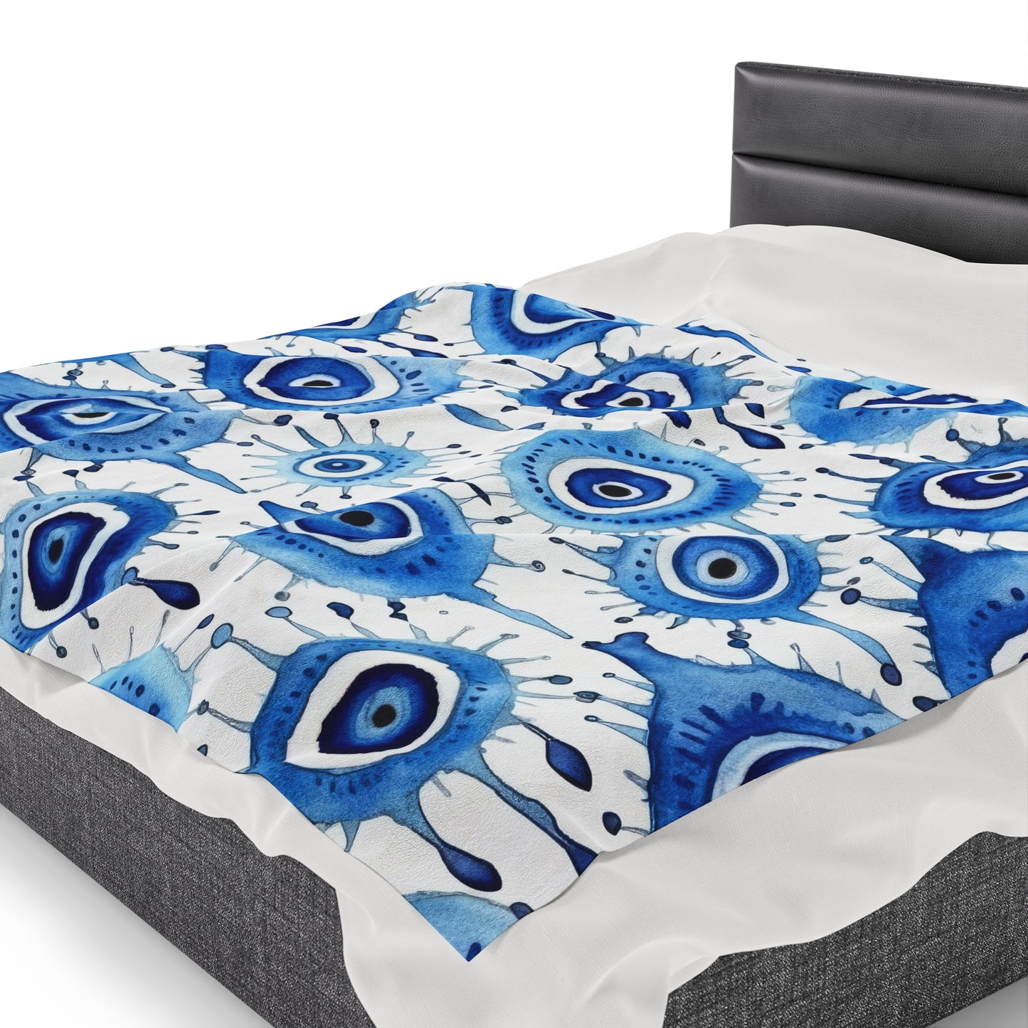 Velveteen Plush Blanket. Evil Eye Cry