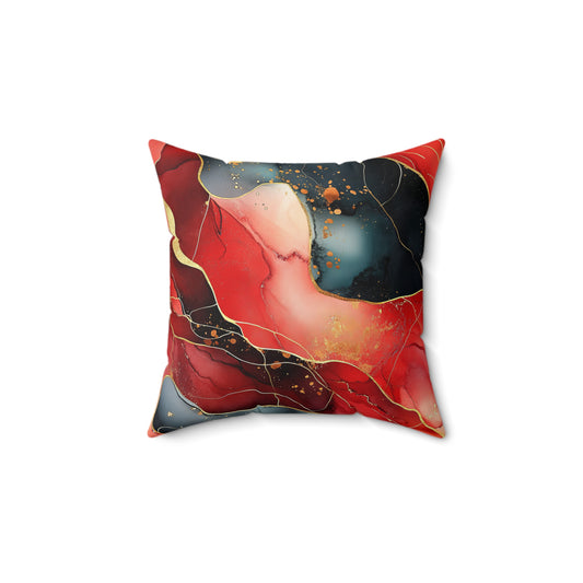 Marbled Cherry Esennce - Decorative Spun Polyester Cushion