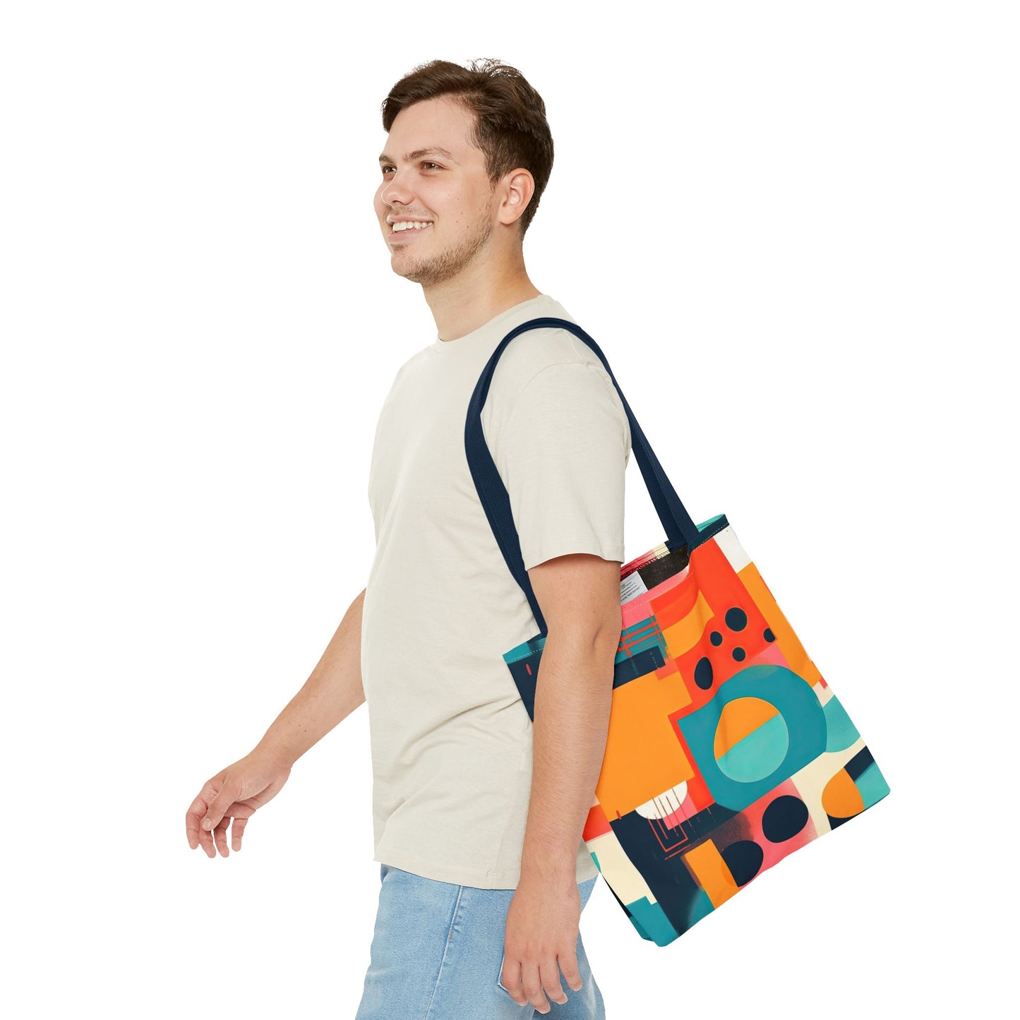 Neon Echoes. Tote Bag for Everyday Use