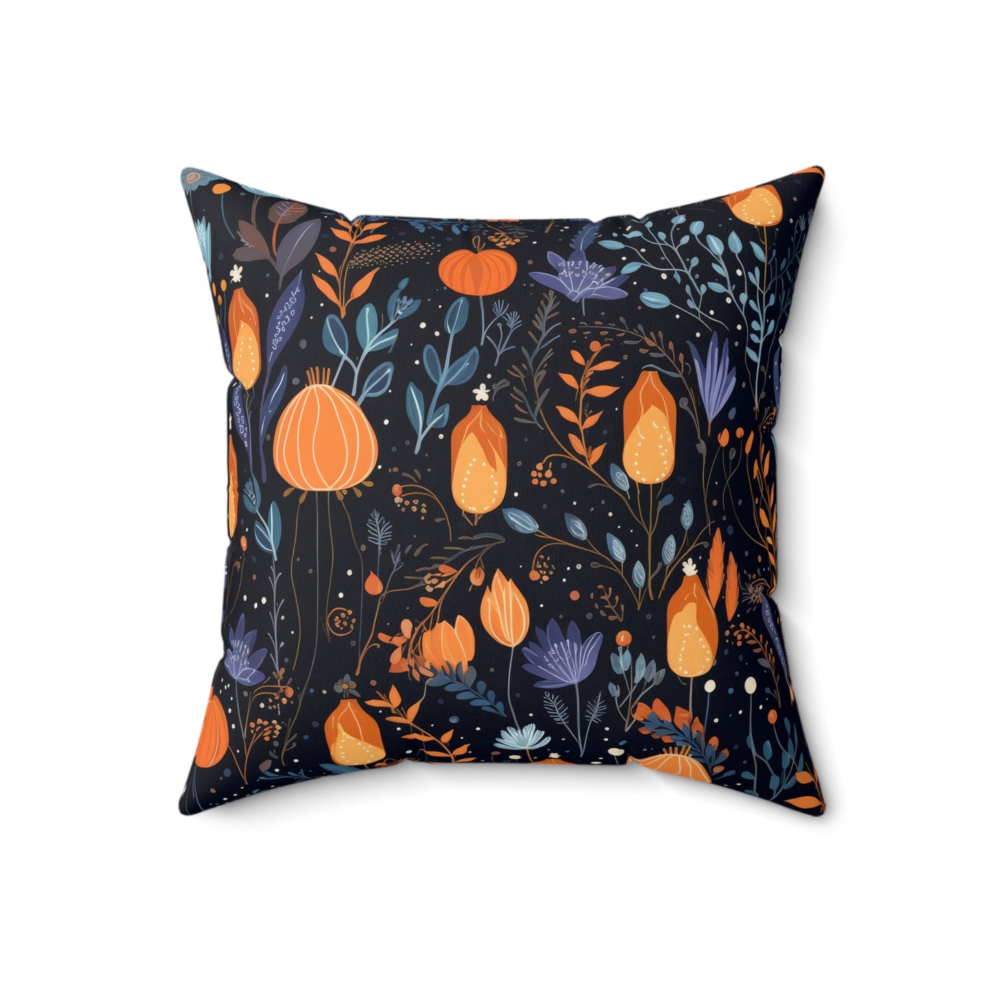 Whimsical Floral- Decorative Spun Polyester Cushion