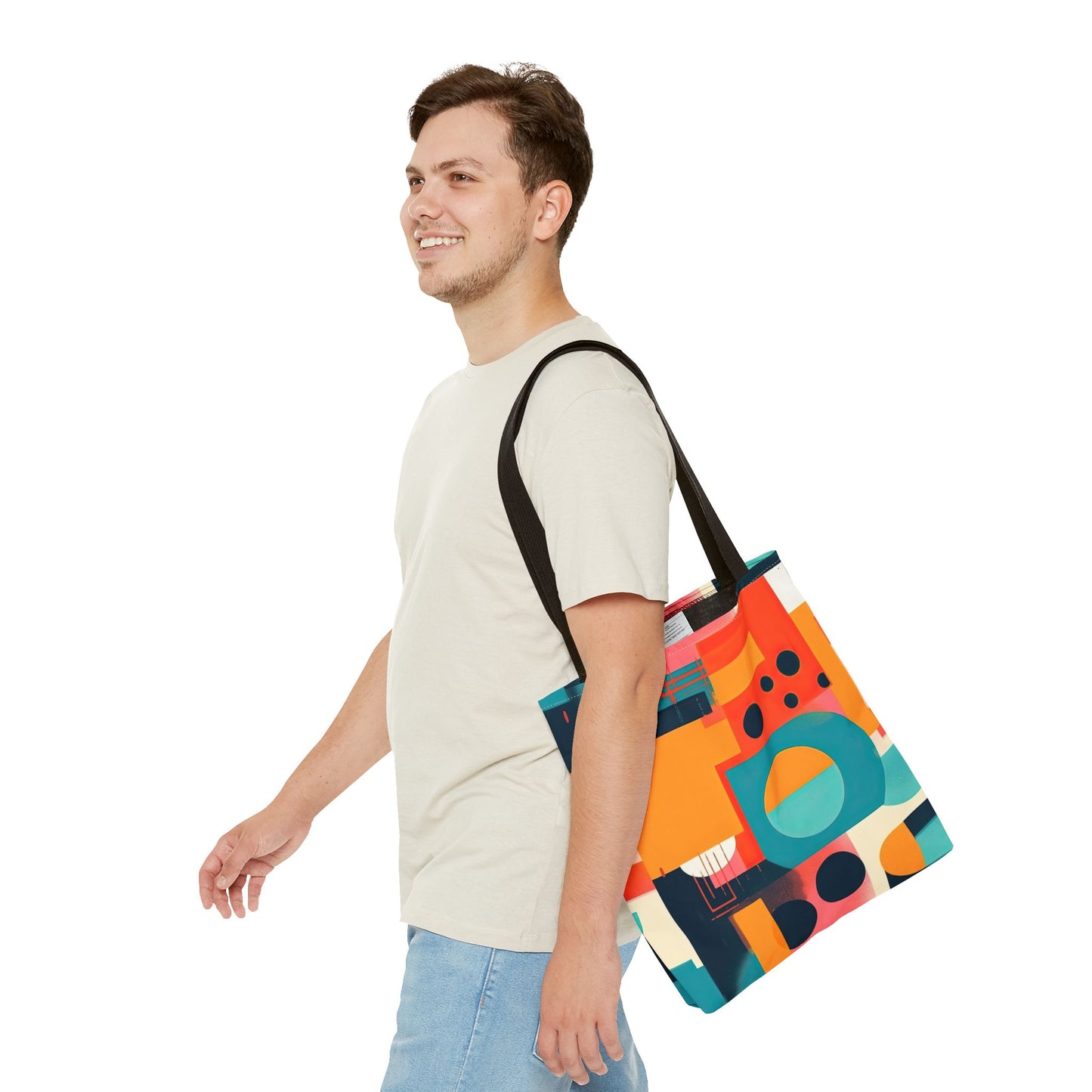 Neon Echoes. Tote Bag for Everyday Use