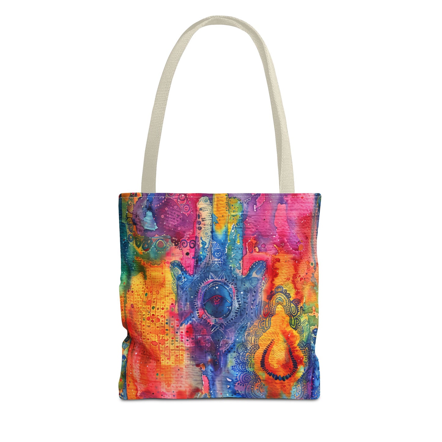Prismatic Hamsa . Tote Bag for Everyday Use