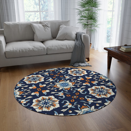 Desert Dewdrop. Round Rug