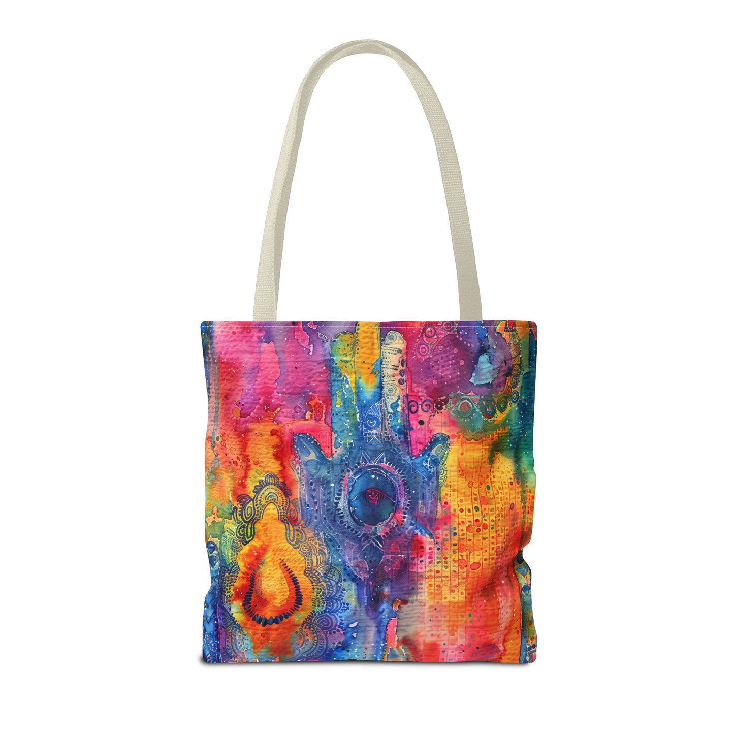 Prismatic Hamsa . Tote Bag for Everyday Use