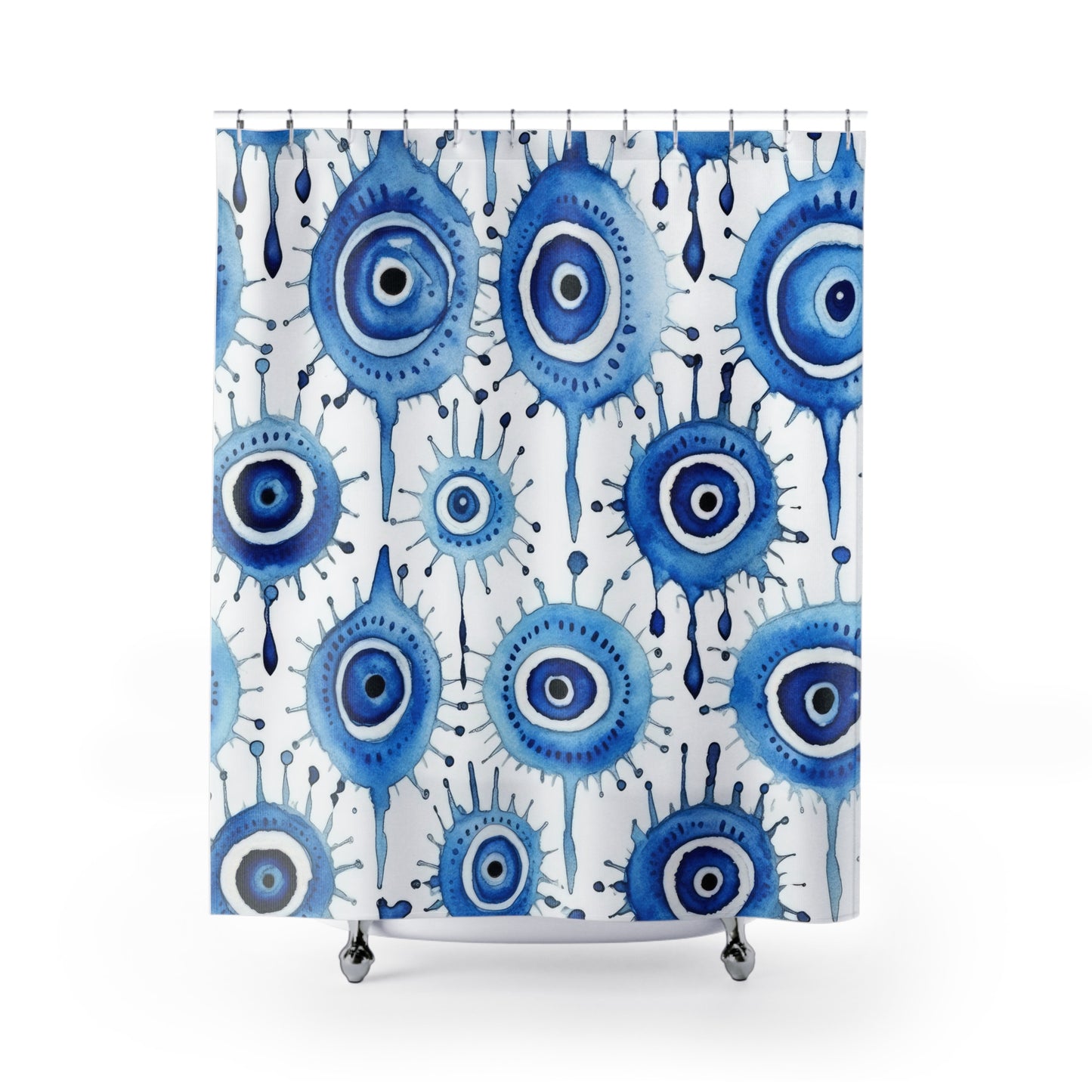 Evil Eye Cry. Shower Curtains