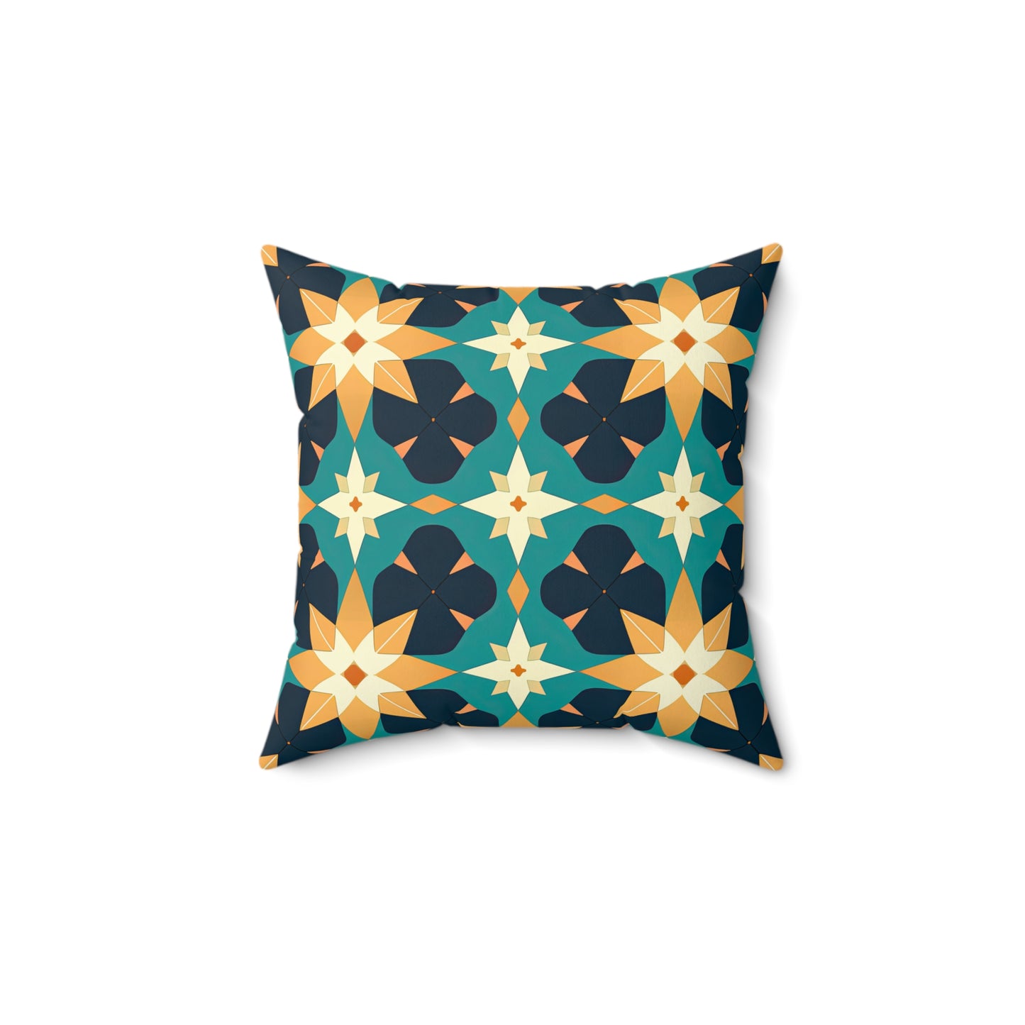 Kasbah Kaleidoscope . Spun Polyester Square Pillow