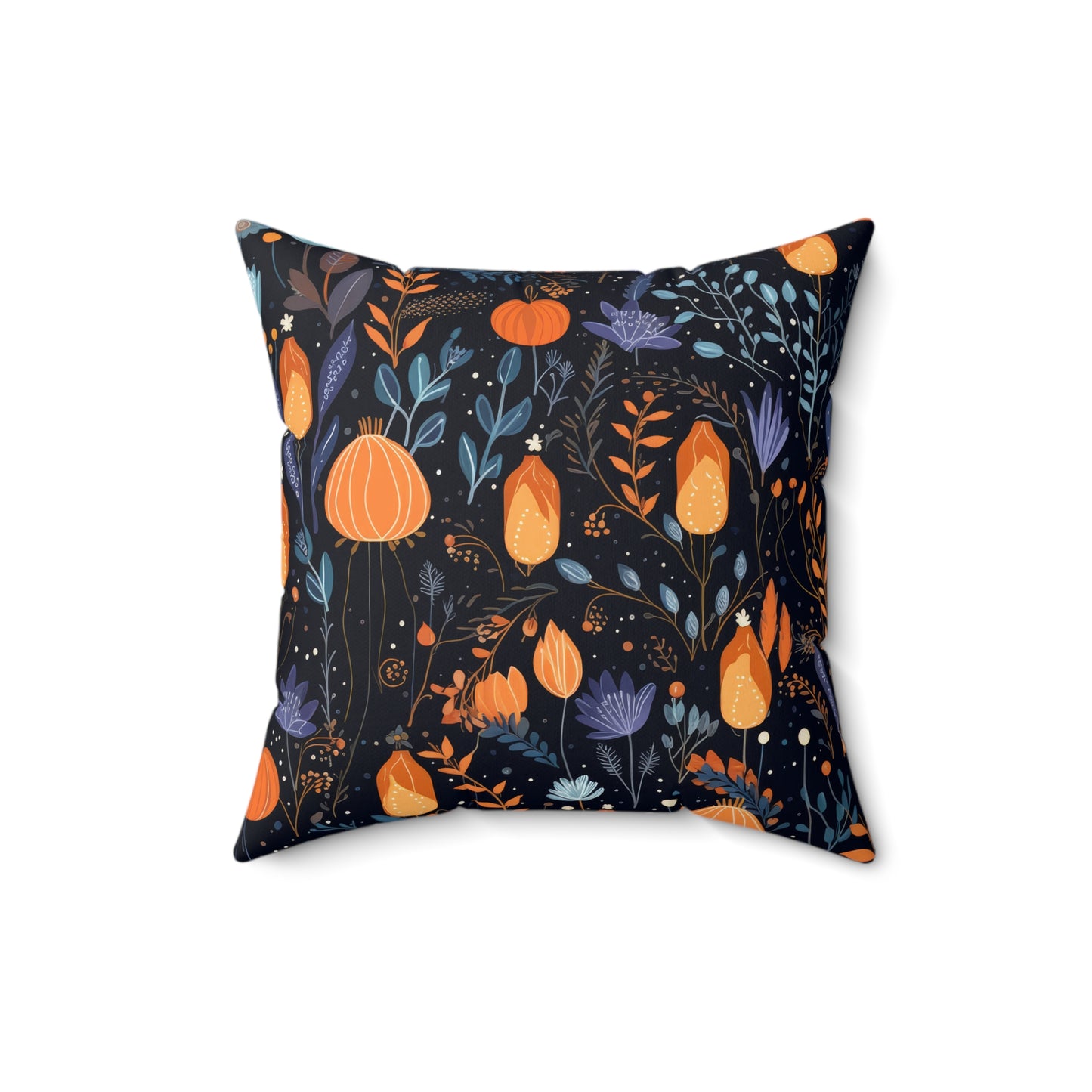 Whimsical Floral- Decorative Spun Polyester Cushion