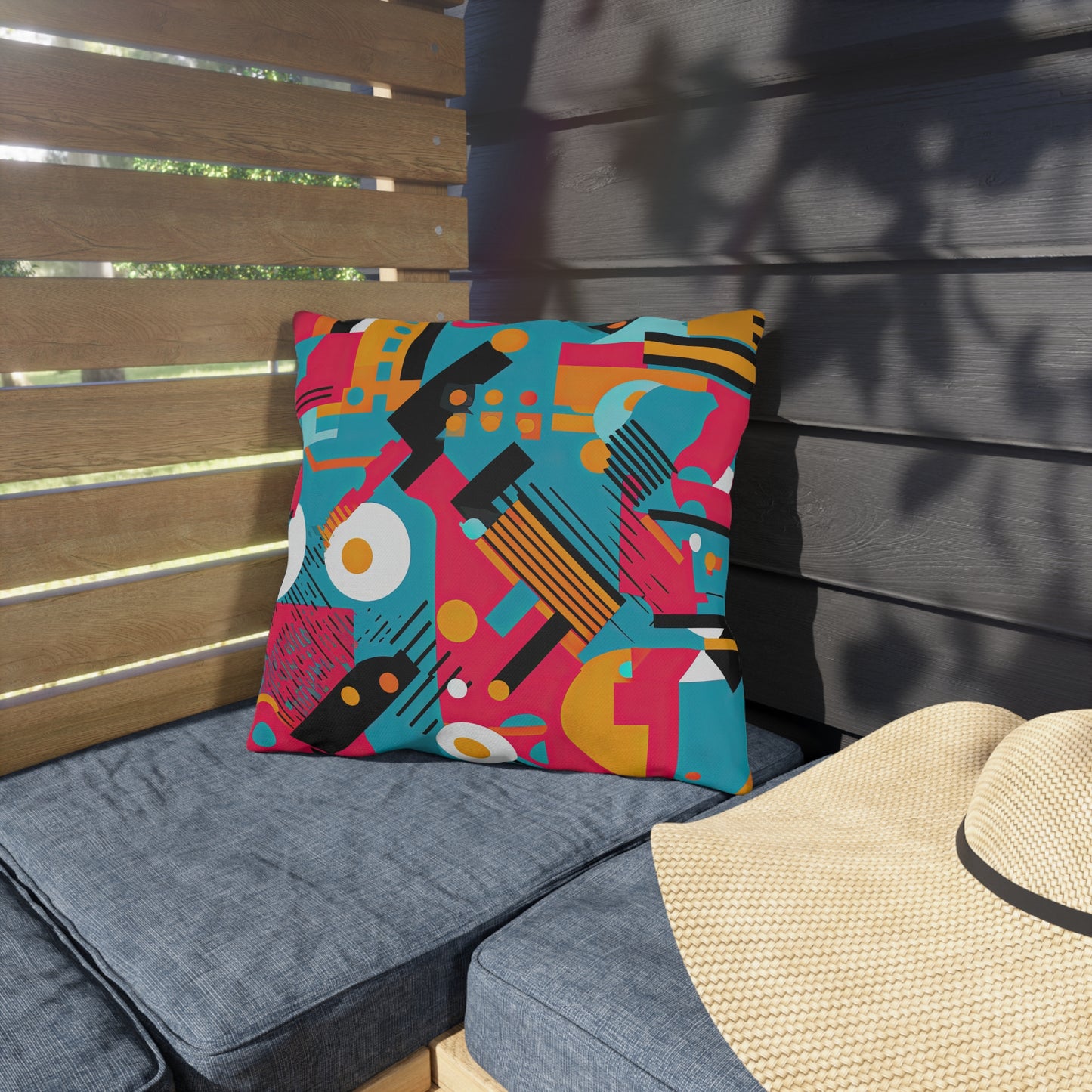 Technicolor Dreamscape .Outdoor Pillows