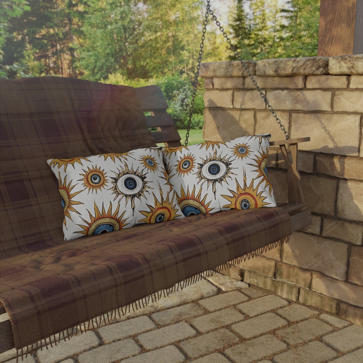 Ethereal Eyeful. Outdoor Pillows