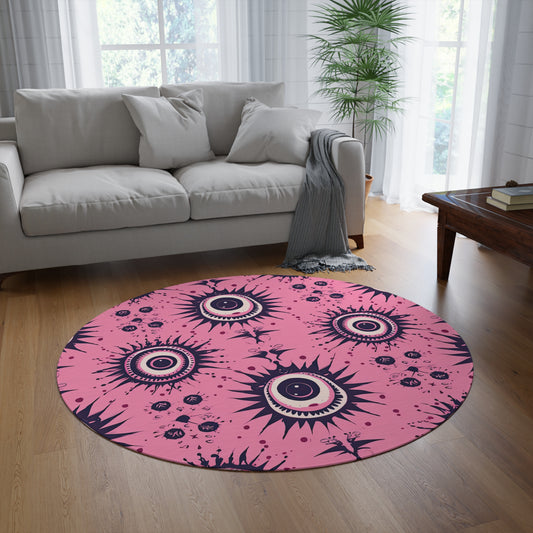 Sinuous Specter. Round Rug