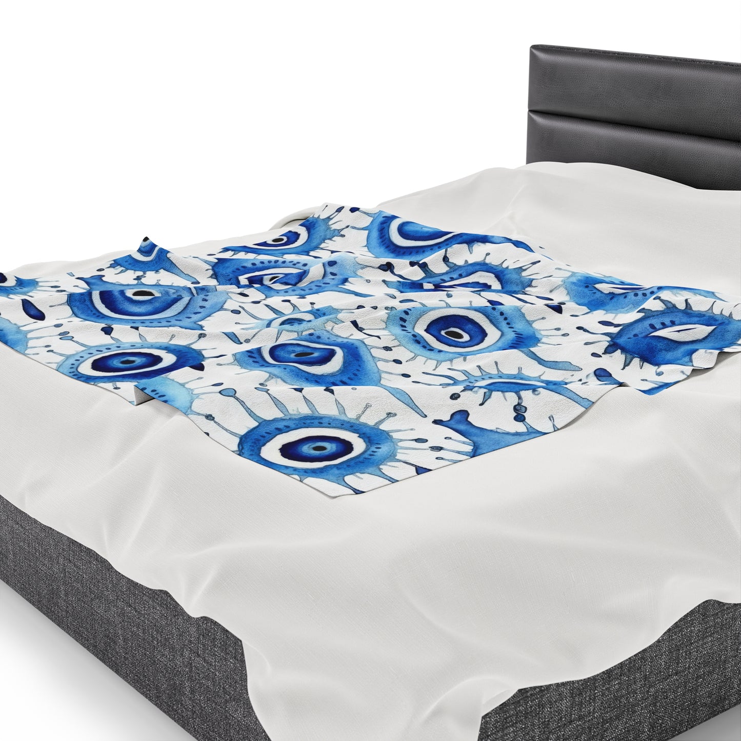 Velveteen Plush Blanket. Evil Eye Cry