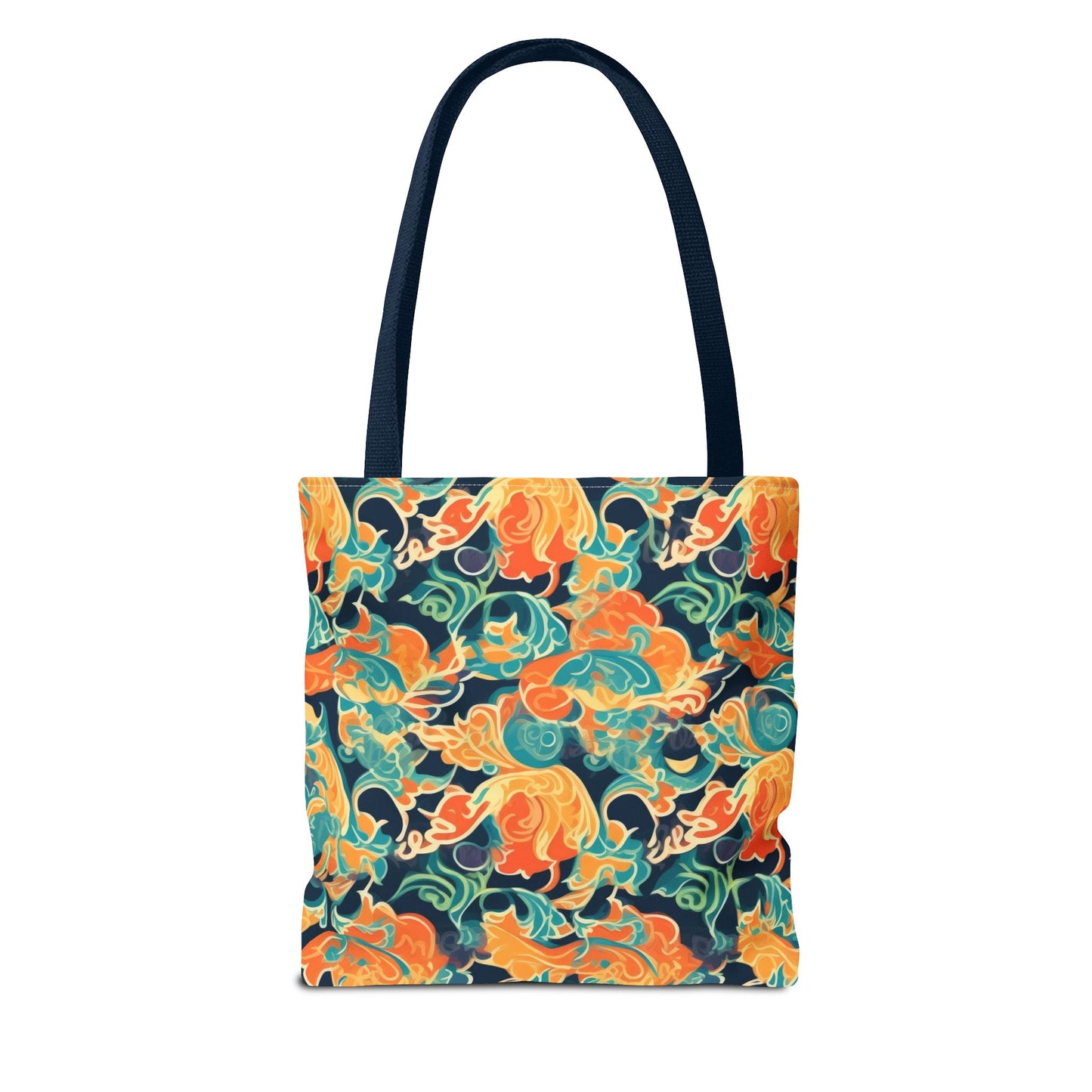 Tangerine Twilight Tapestry. Tote Bag for Everyday Use