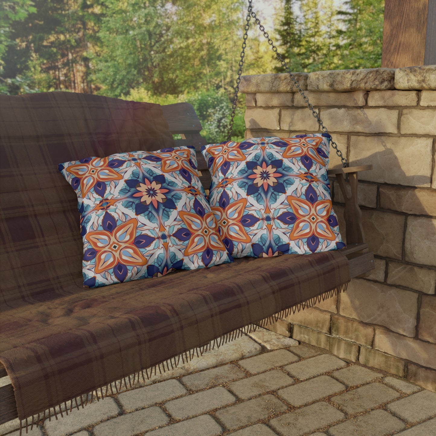 Moroccan Moonlight Sonata . Outdoor Pillows