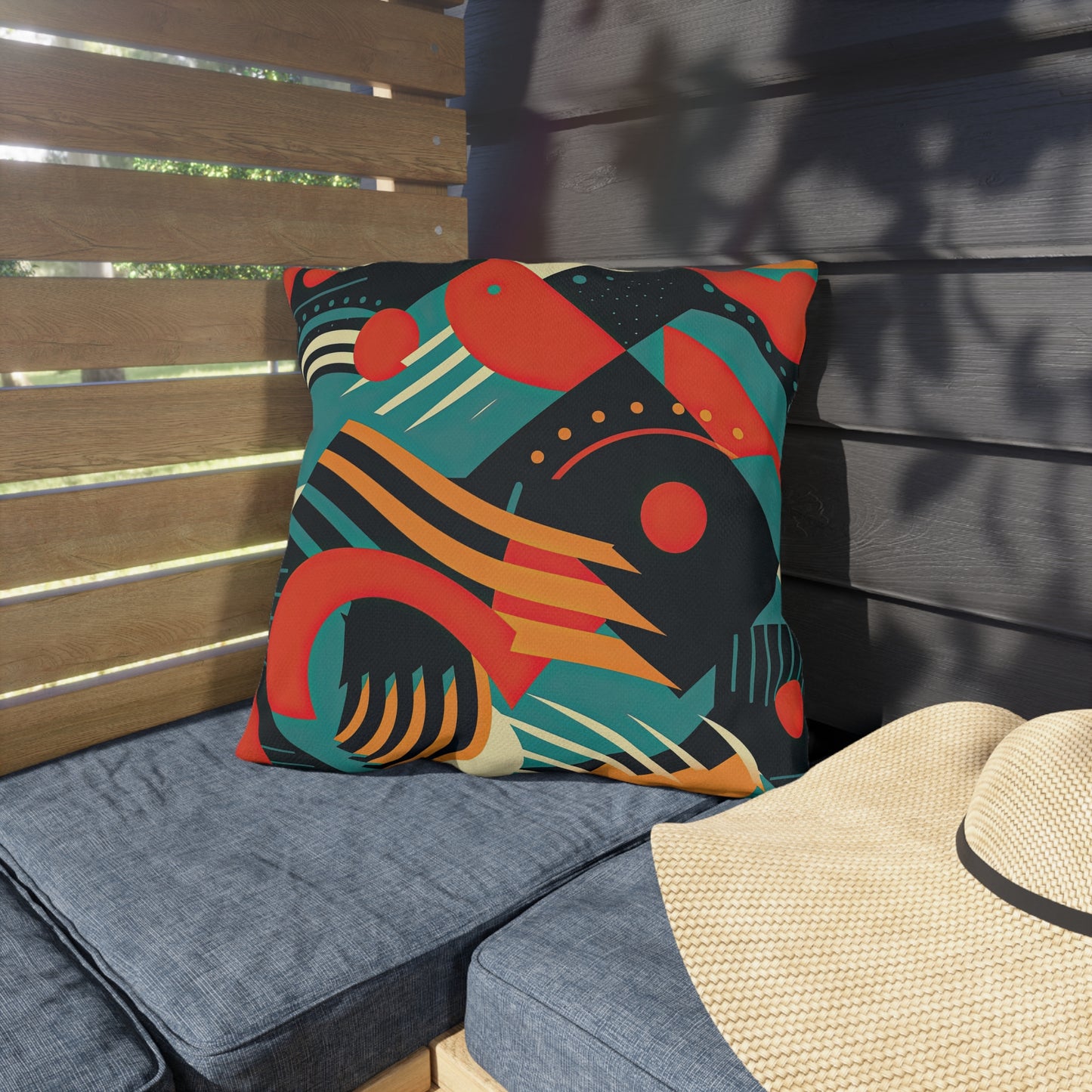 Timeless Techscape. Outdoor Pillows